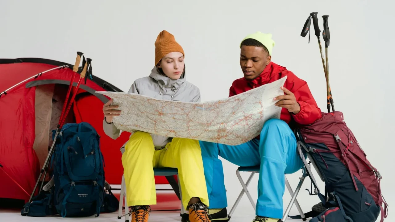 Solo Traveler Backpacker Map