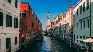 Eiffel Tower Venice Canal