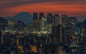 Japan Temple Tokyo City Mount Fuji