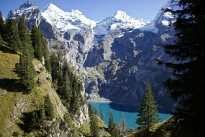 Mountain Peak Alpine Lake Forest Trail