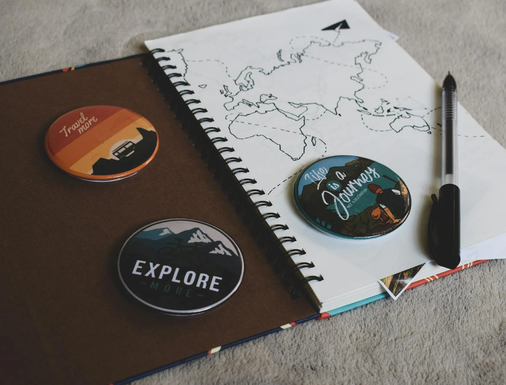 Travel Map Notebook