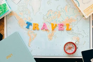 World Map Compass