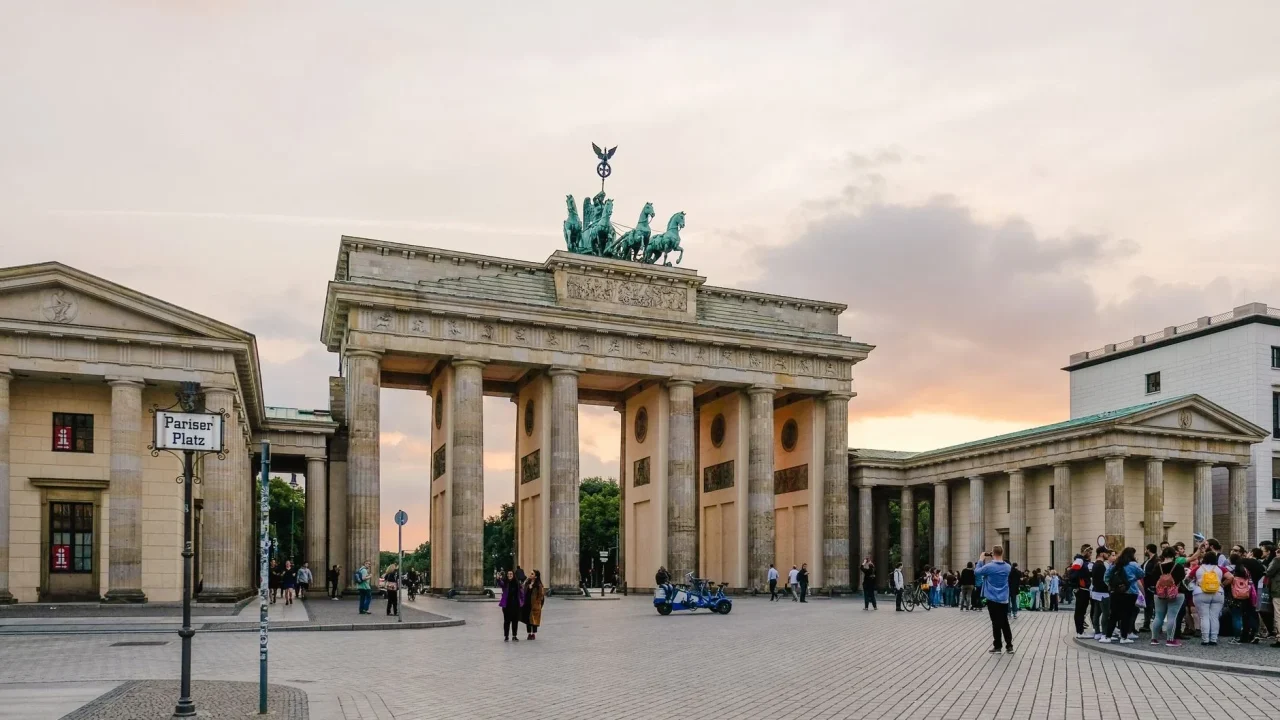 Lisbon Tram Berlin Brandenburg Gate