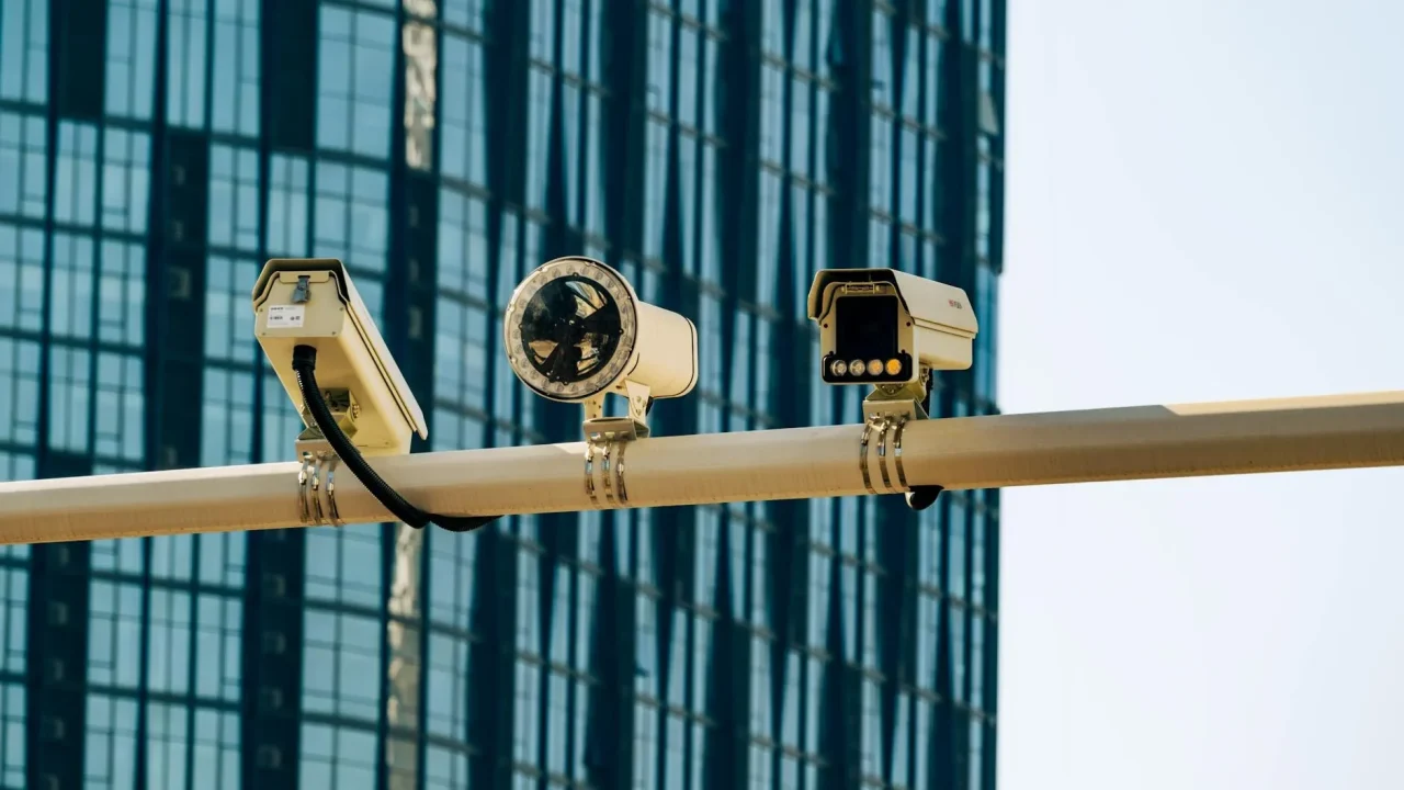 Safe City Security Camera Happy People