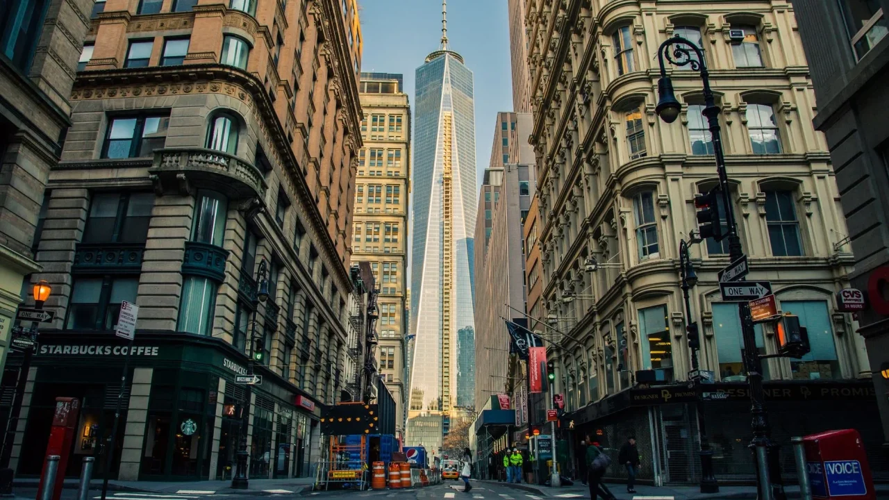 City Skyline Urban Street Landmark