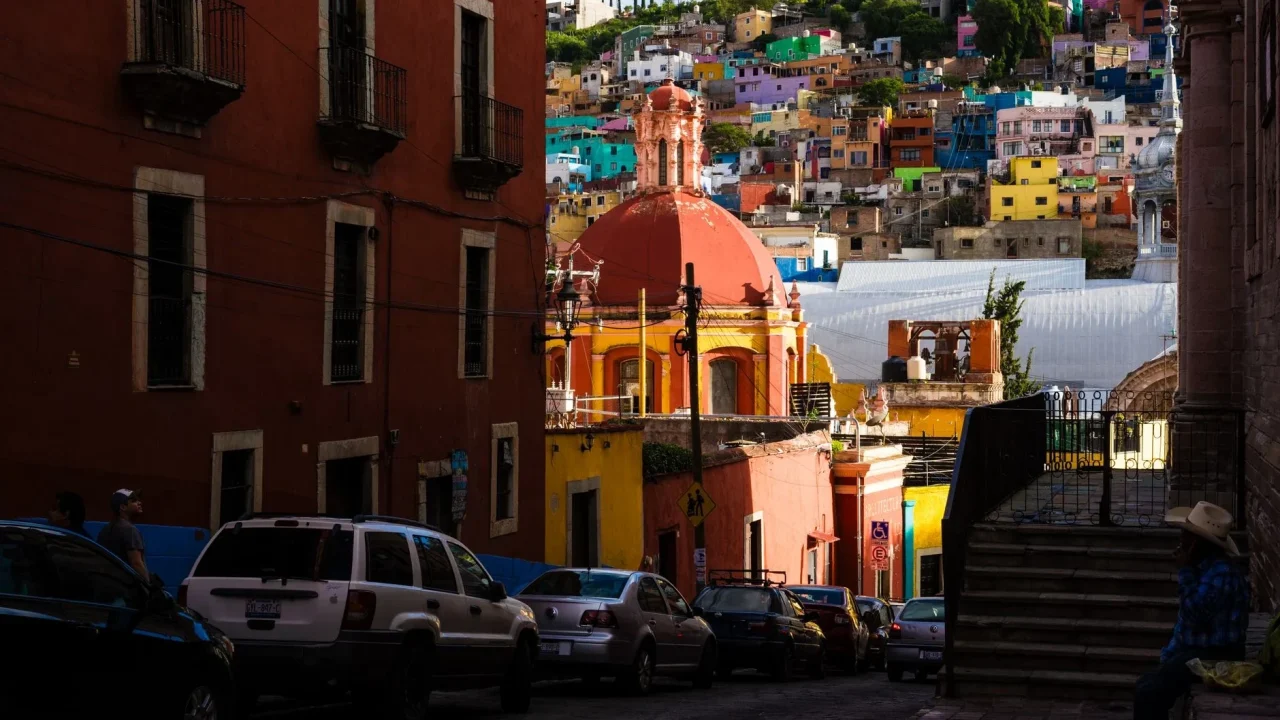 Latin American City Colorful Streets