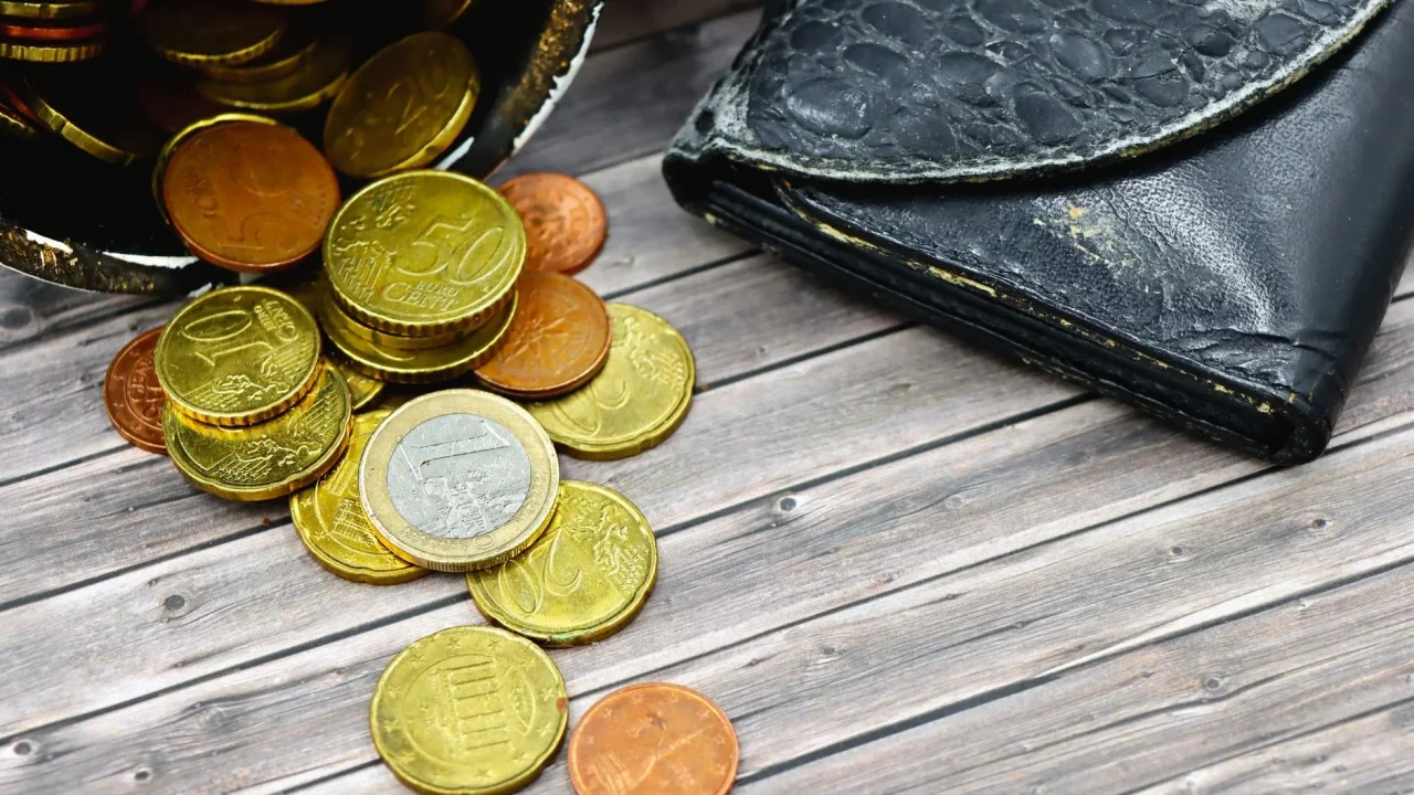 Saving Money Coins Wallet