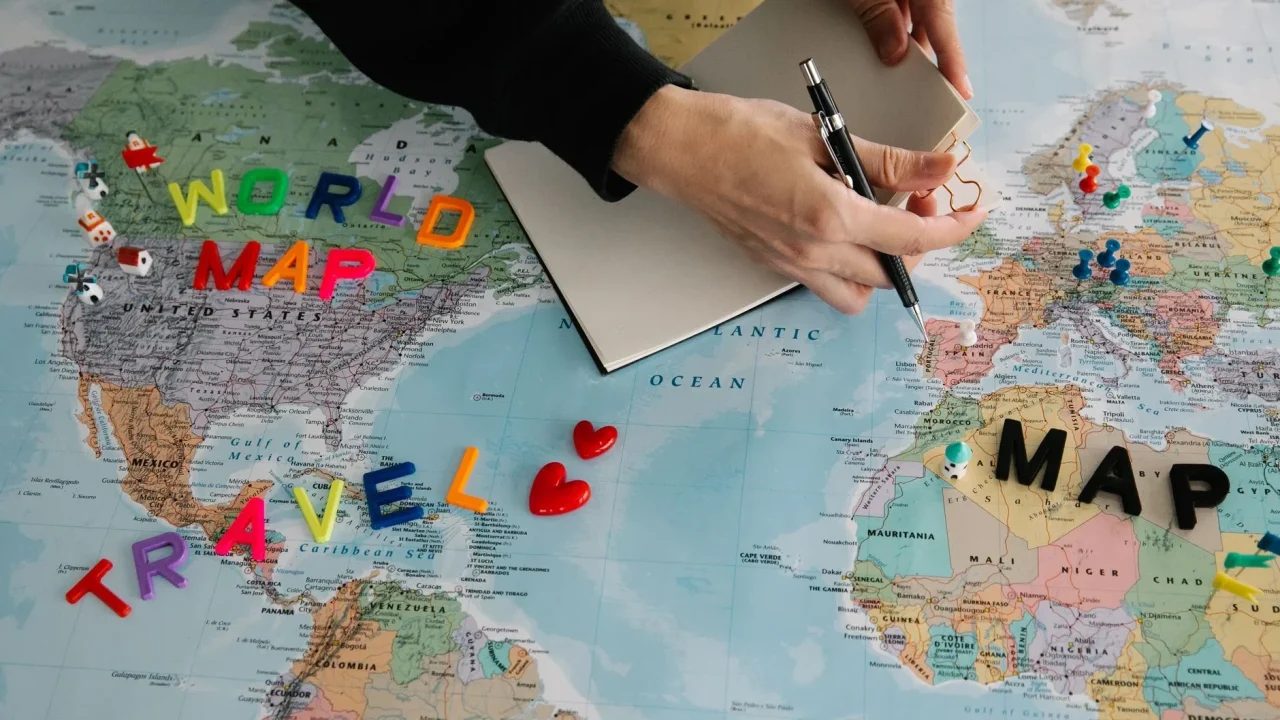 Travel Itinerary Map Icons