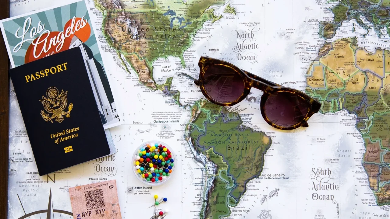 World Map Travel Guide Book