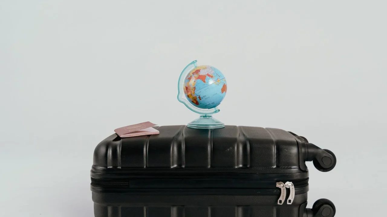 World Map Travel Suitcase